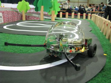 NIBObee Roboter Parcours auf dem Robocup Event in Magdeburg